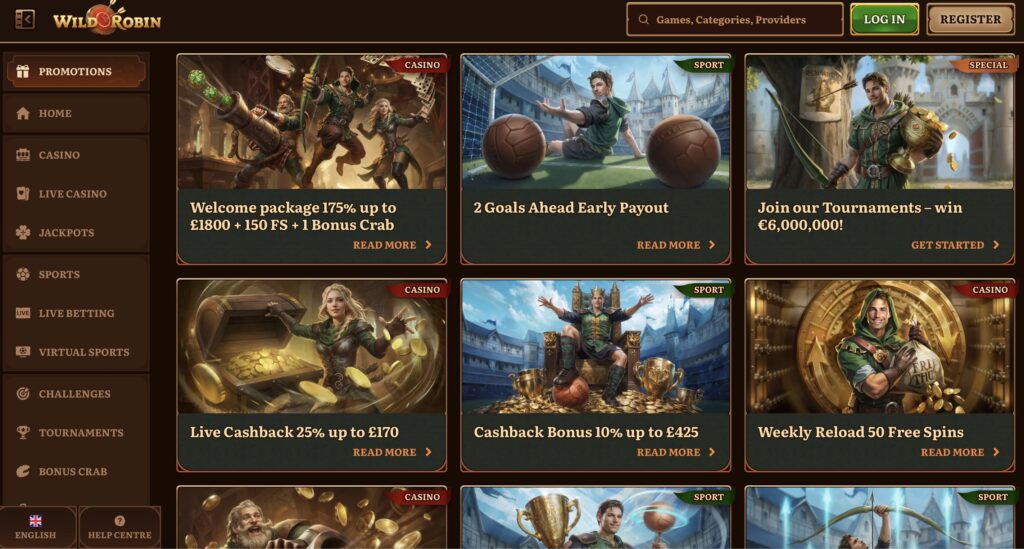 Wild Robin Promotions Page