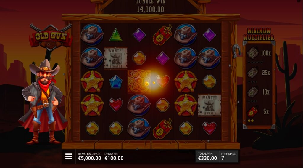 Old Gun slot gameplay