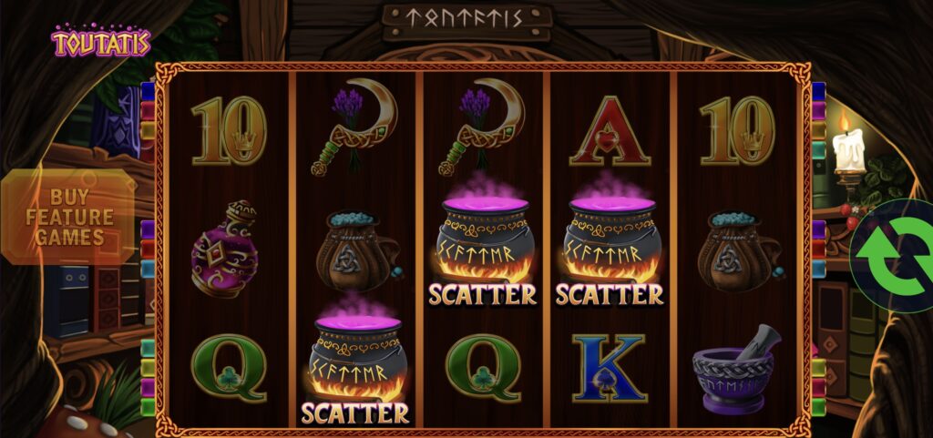Toutatis Slot bonus buy feature