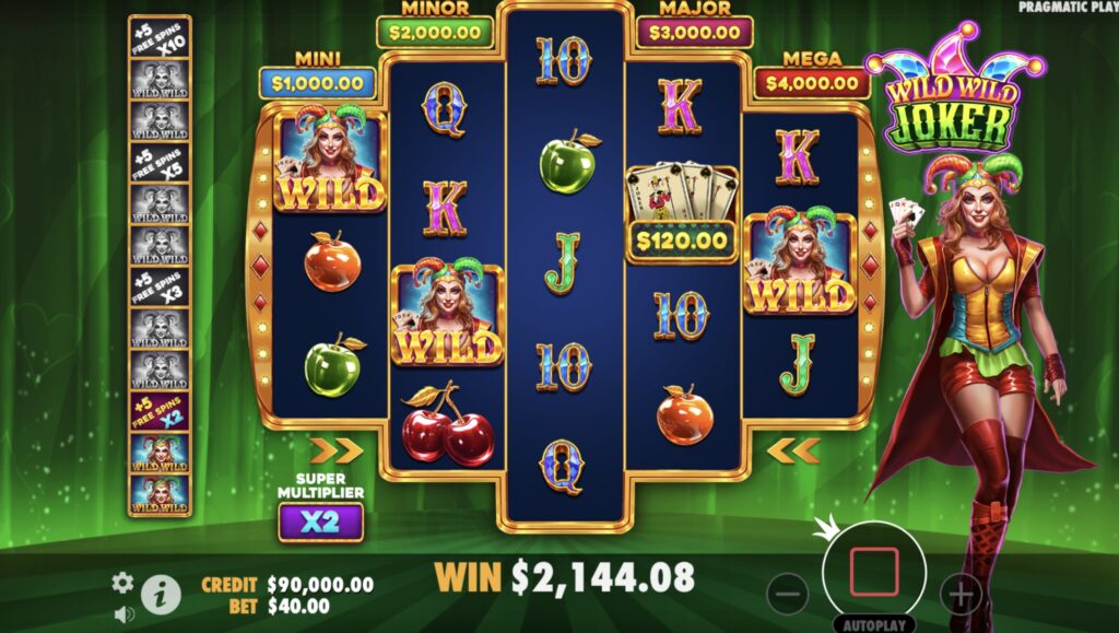 Wild Wild Joker free spins bonus rounds