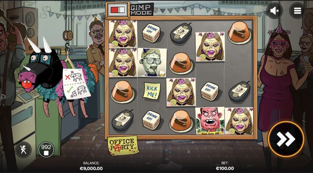 Office Party slot gameplay