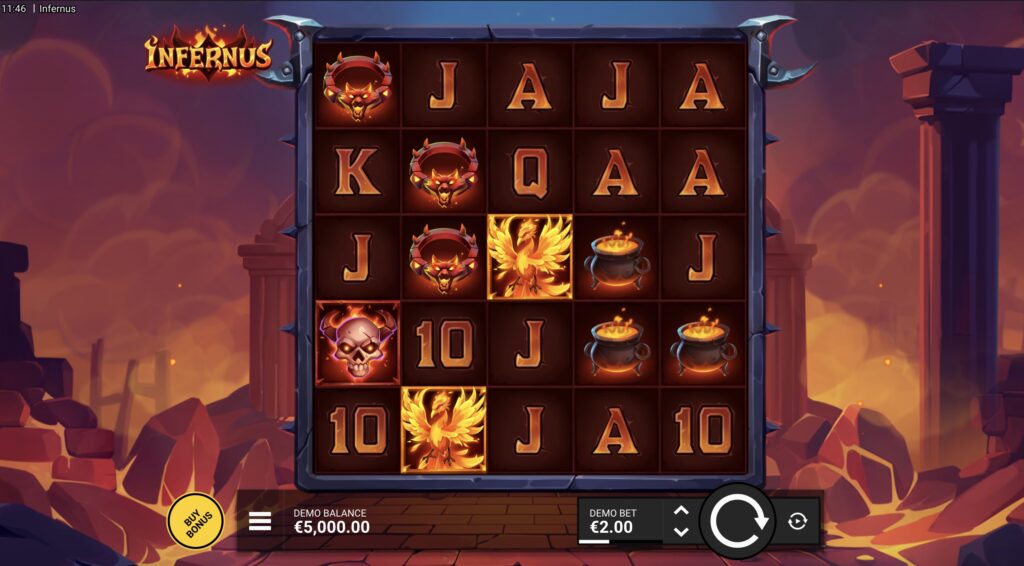 Infernus slot gameplay