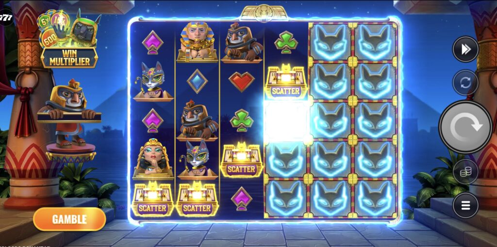 3 Tiny Gods Bonanza free spins slot feature