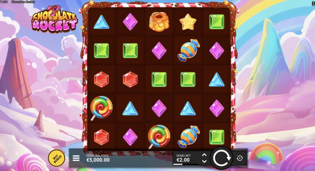 Chocolate Rocket slot gameplay