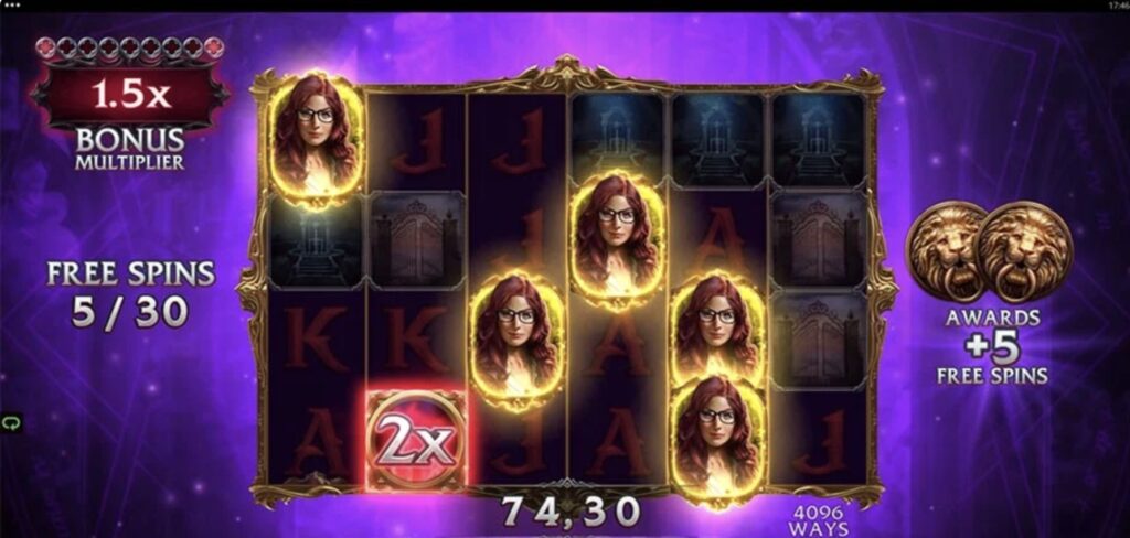 Immortal Romance Vein of Gold bonus buy feature