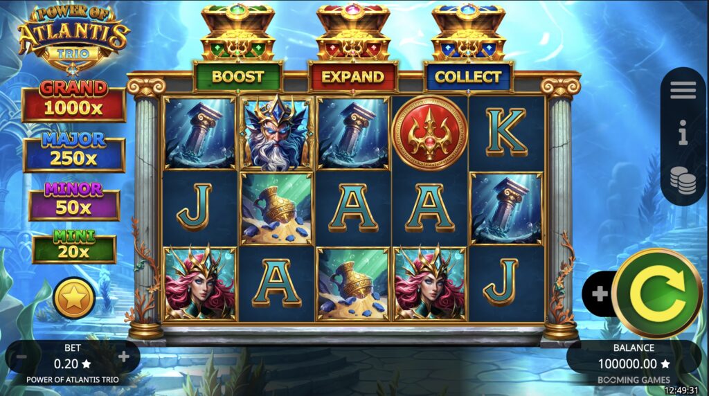 Power of Atlantis Trio gameplay