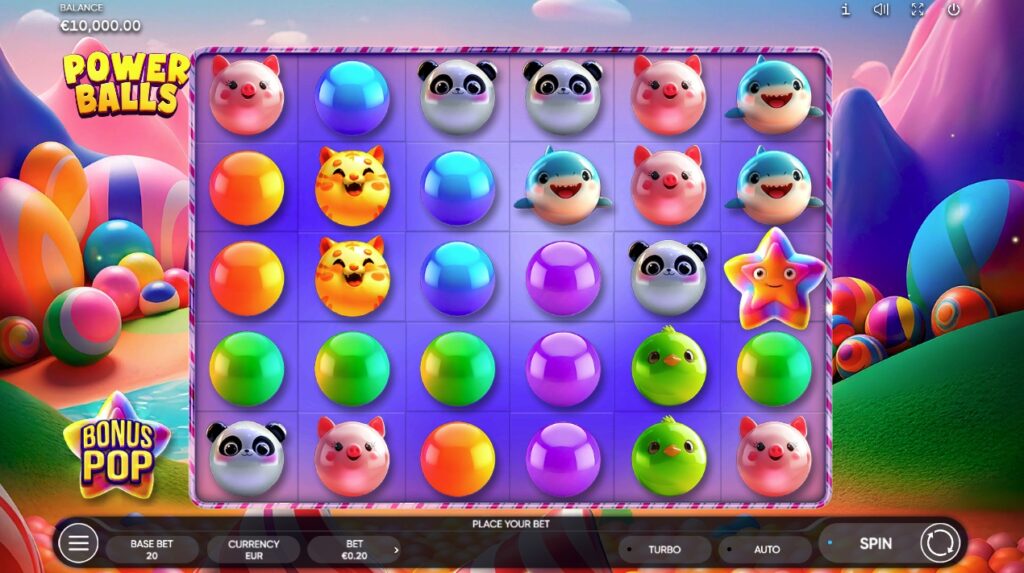 Power Balls slot gameplay