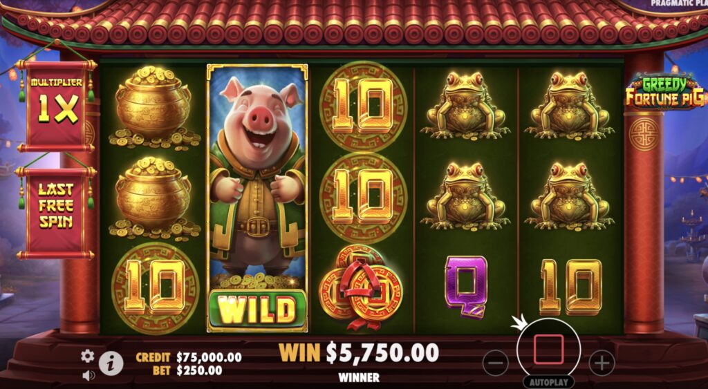 Greedy Fortune Pig slot free spins rounds