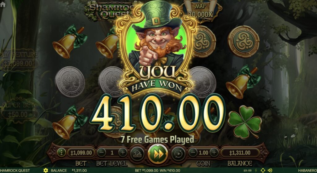 Shamrock Quest slot bonus rounds