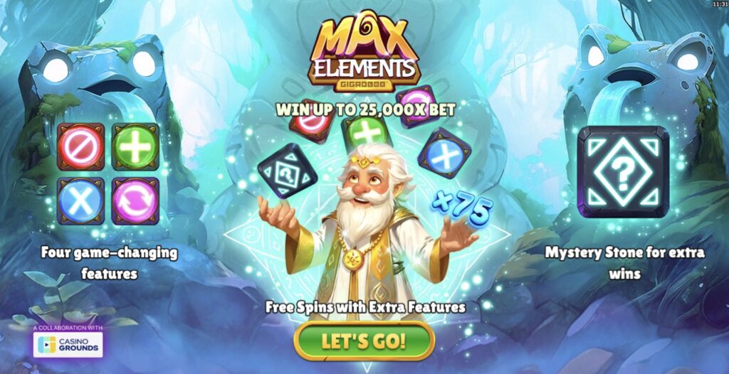 Max Elements slot gameplay rules and payouts