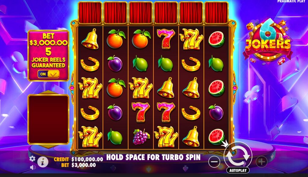 6 Jokers slot gameplay