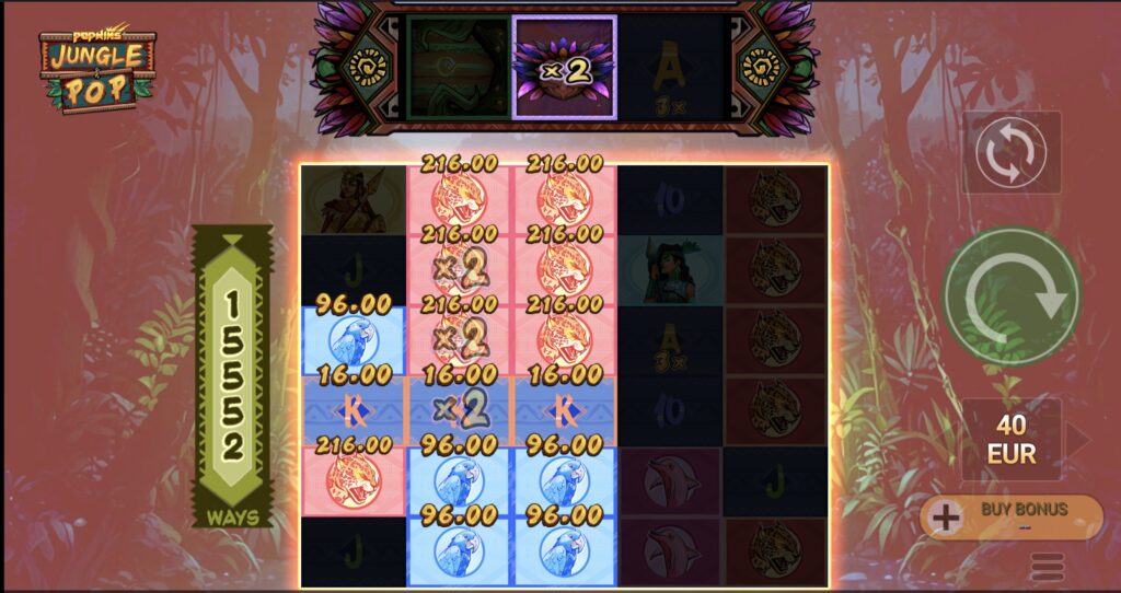 Jungle Pop slot bonus rounds