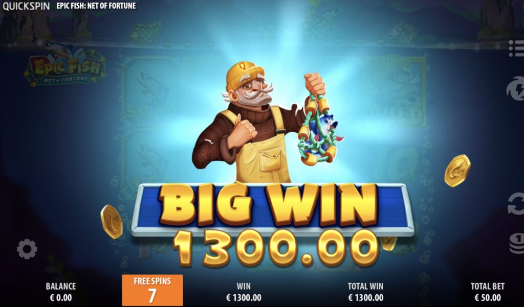 Epic Fish Net of Fortune huge slot win