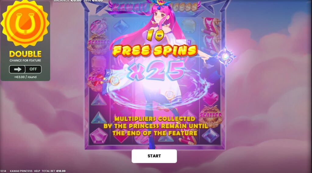 Kawaii Princess slot gameplay