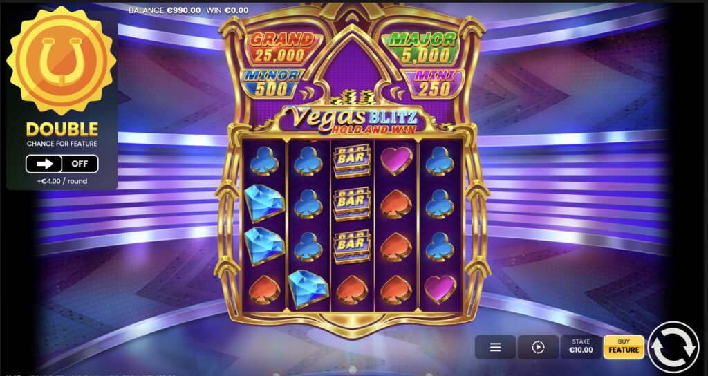 Vegas Blitz Hold & Win slot gameplay