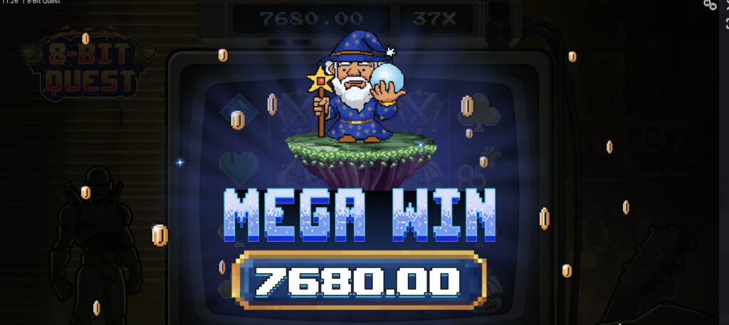 8 Bit Quest big win
