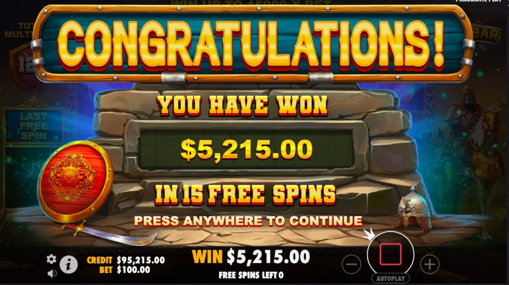 Barbar bonus buy slot win