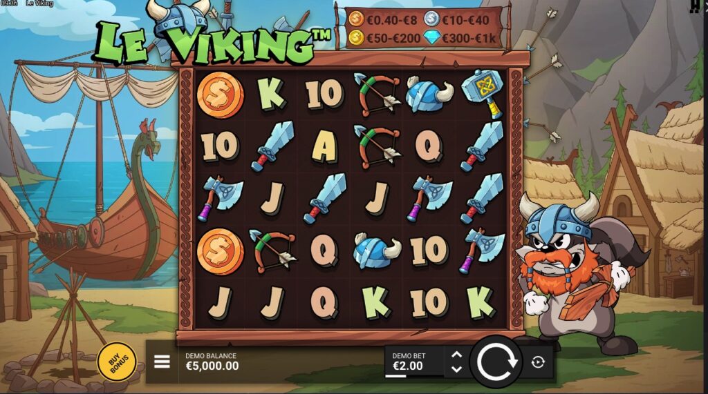 Le Viking slot gameplay
