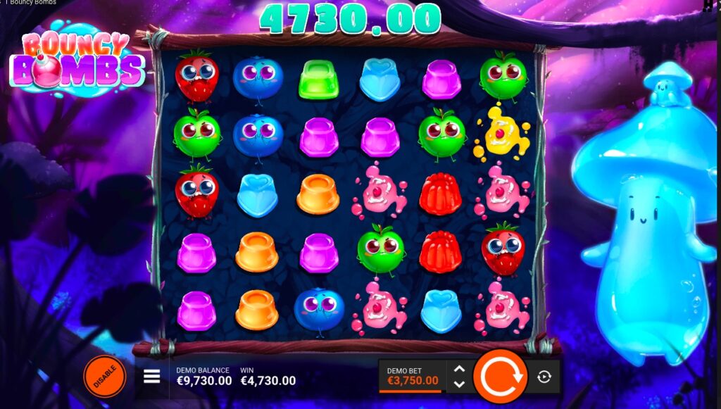 Bouncy Bombs bonus feature gameplay