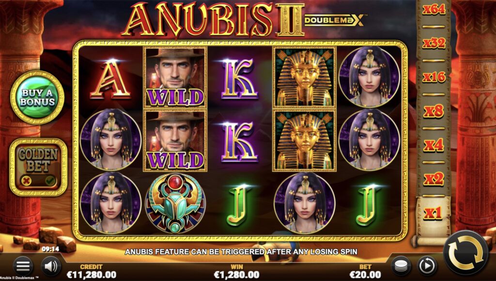 Anubis 2 Doublemax bonus buy round gameplay