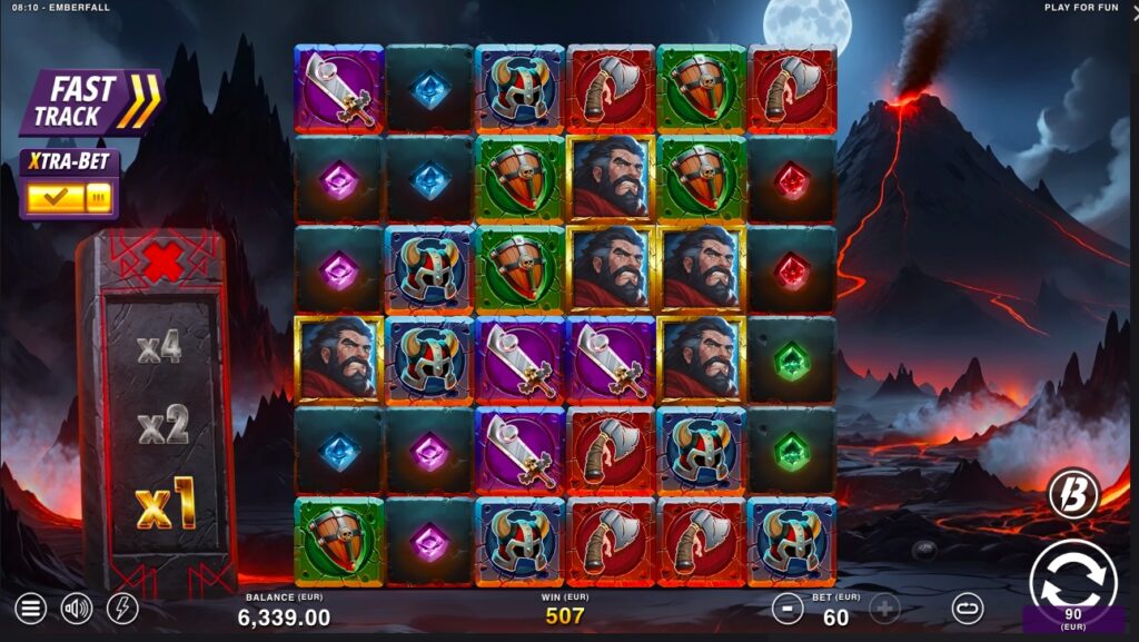 Emberfall slot bonus rounds