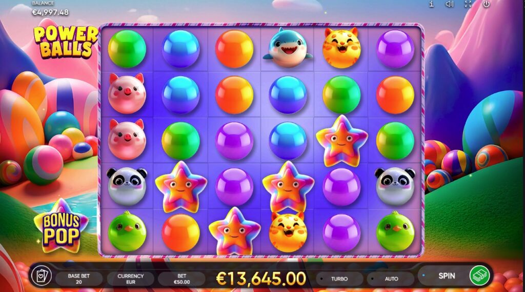 Power Balls huge slot win