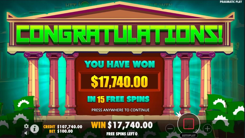The Green Sun huge slot win