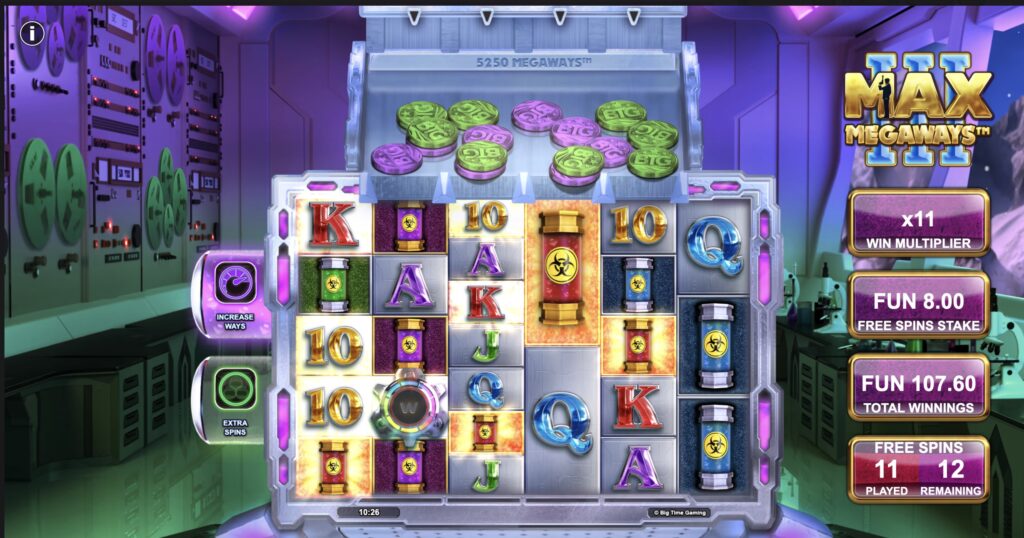 Max Megaways 3 slot gameplay