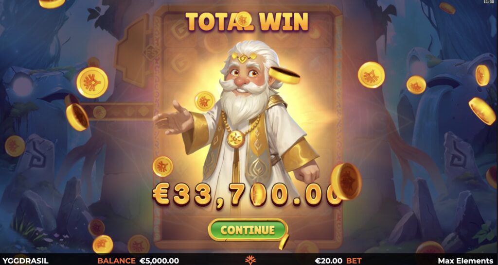 Max Elements slot bonus rounds