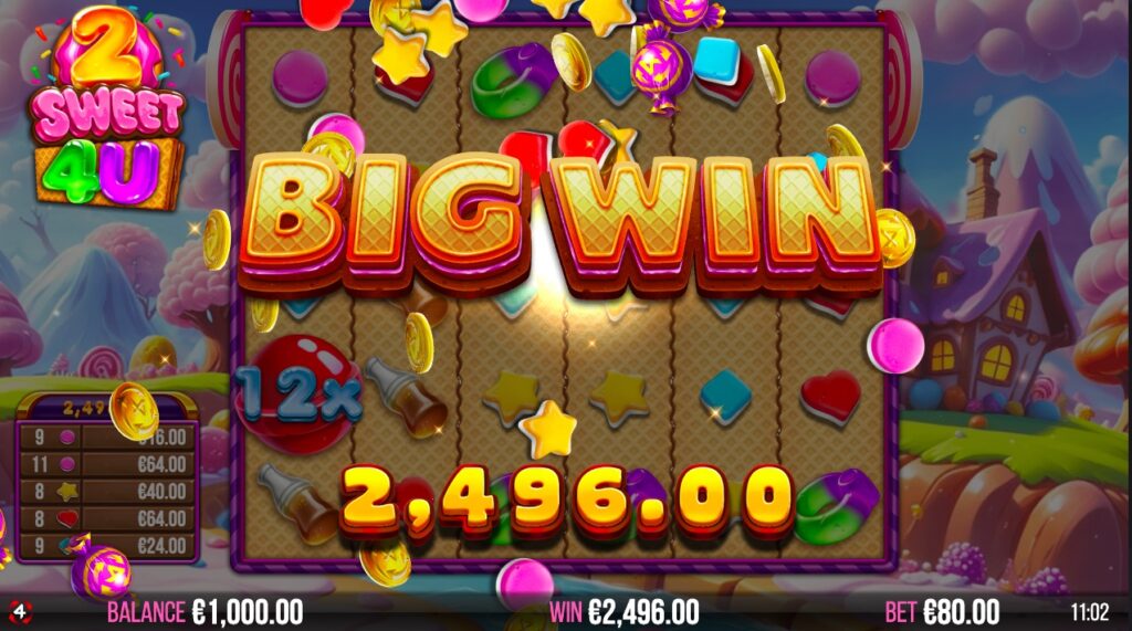 2 Sweet 4 U free spins rounds