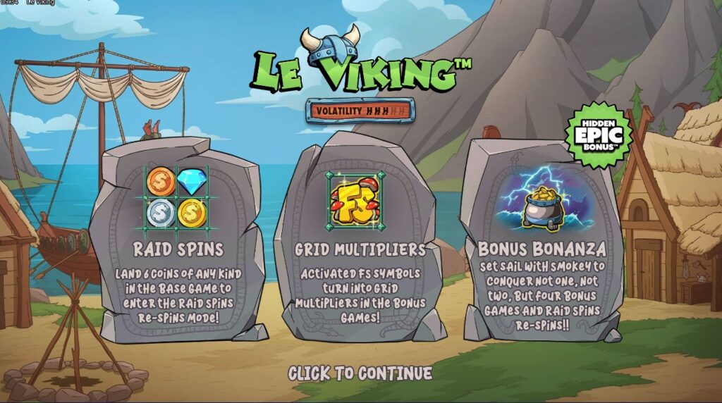Le Viking slot paylines and features