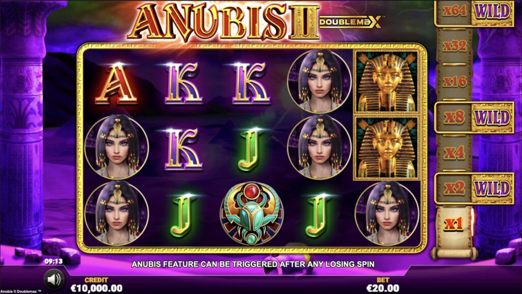 Anubis 2 Doublemax slot gameplay