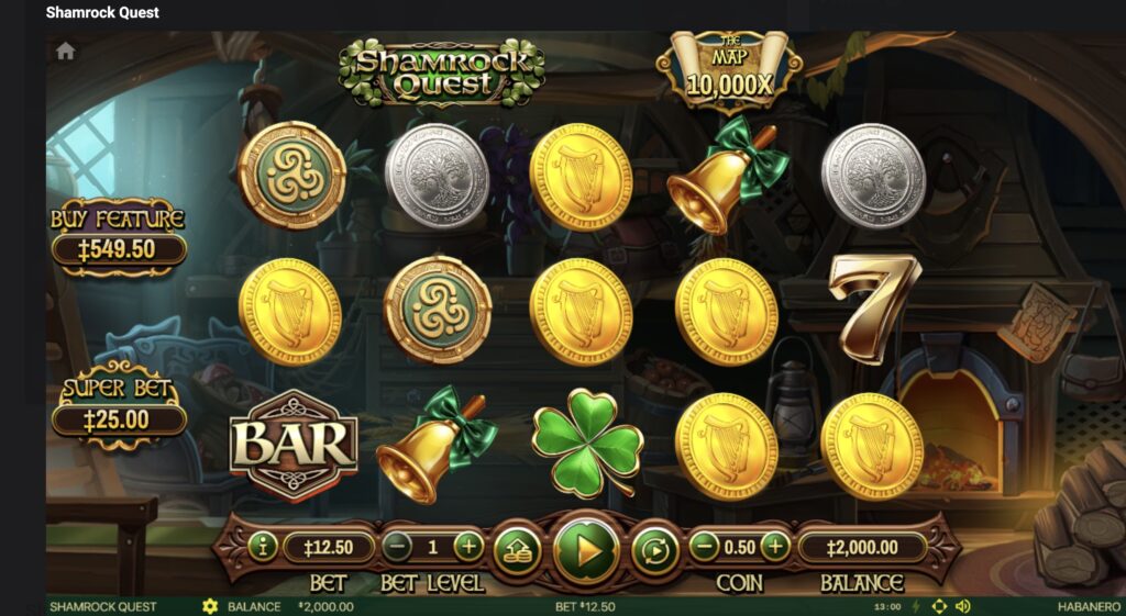 Shamrock Quest slot gameplay