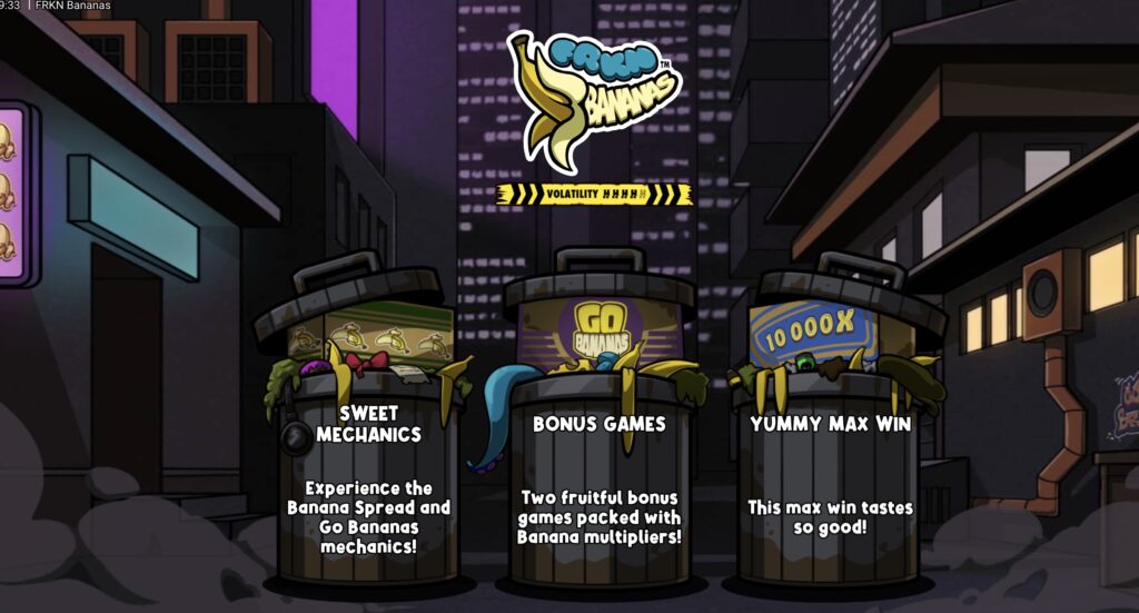 FRKN Bananas rules and paylines