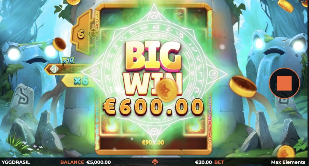 Max Elements slot win