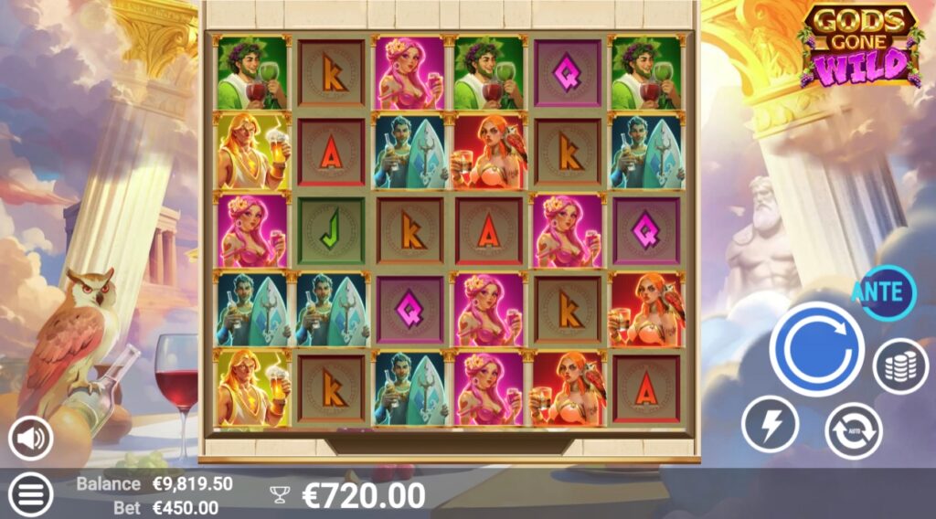 Gods Gone Wild bonus buy rounds