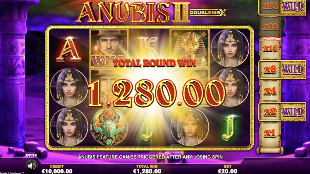 Anubis 2 Doublemax slot big win