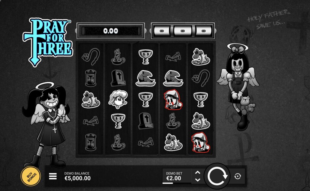 Pray For Three slot gameplay