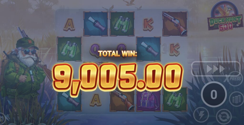 Duck Hunt 500 huge slot win