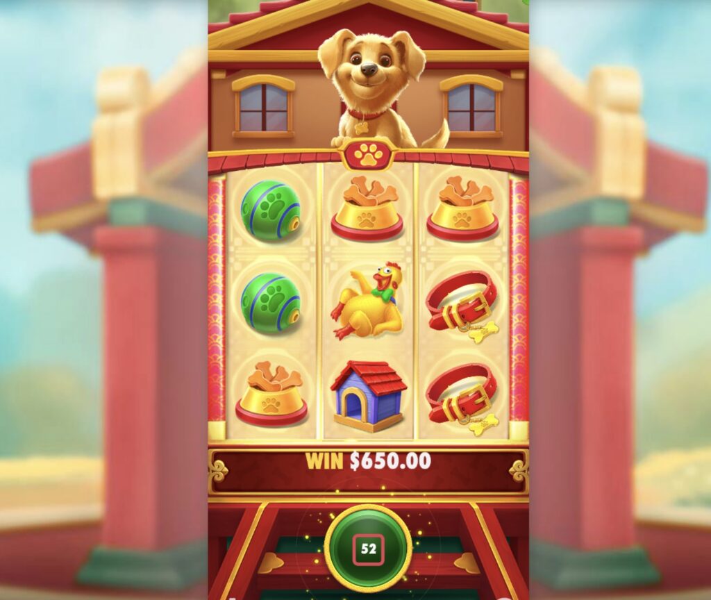 Cachorro Sortudo slot gameplay