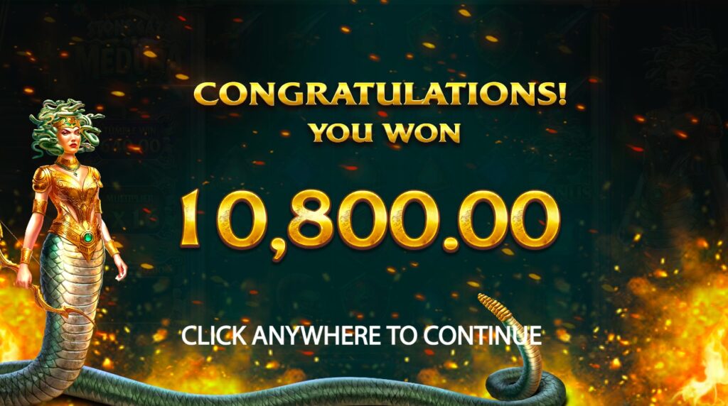 Stone Gaze Of Medusa bonus rounds gameplay