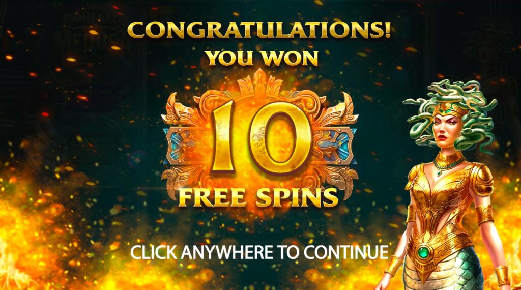 Stone Gaze Of Medusa slot free spins feature