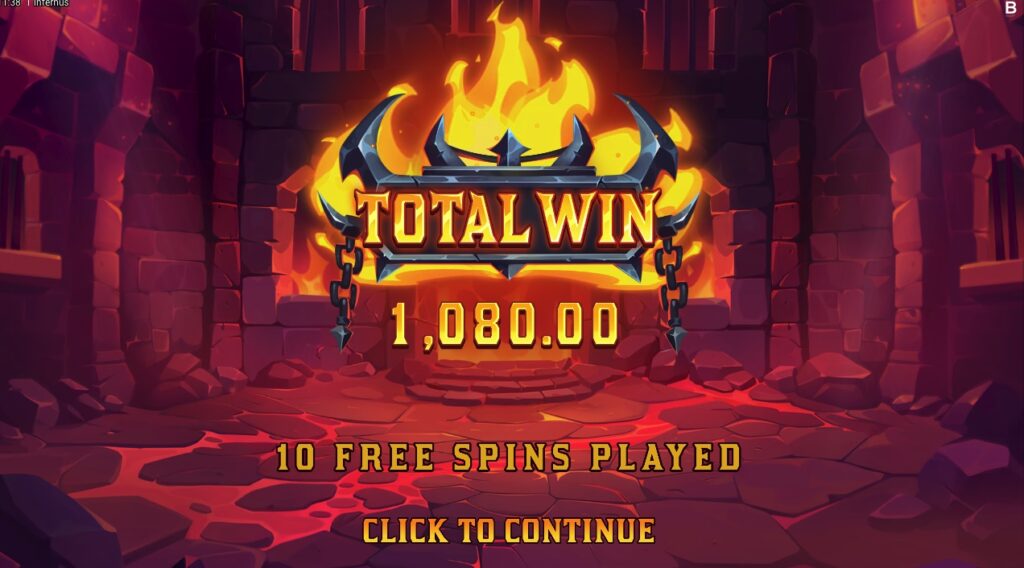 Infernus slot huge slot win