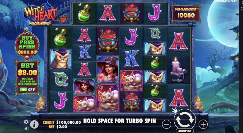 Witch Heart Megaways Slot Game Play