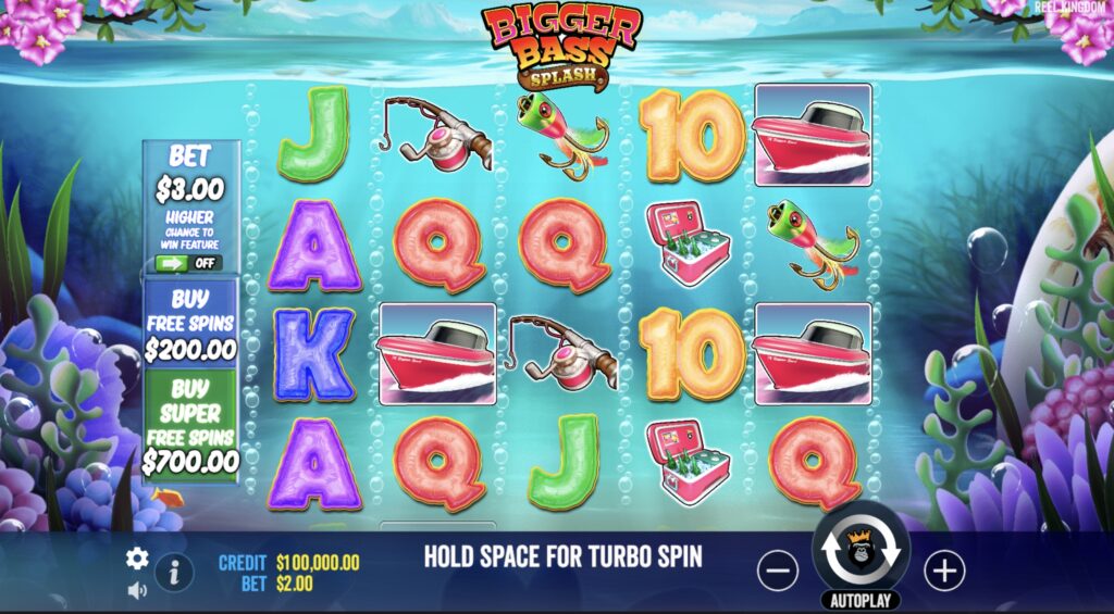 Bigger Bass Splash slot gameplay