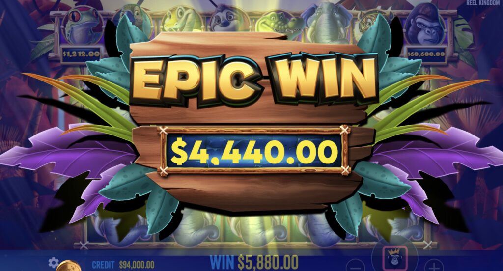Jumbo Safari huge slot win