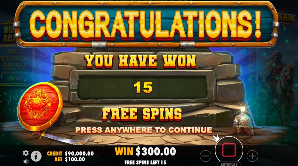 Barbar slot free spins rounds