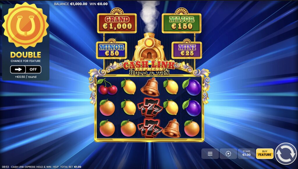 Cash Link Express Hold and Win slot gameplay
