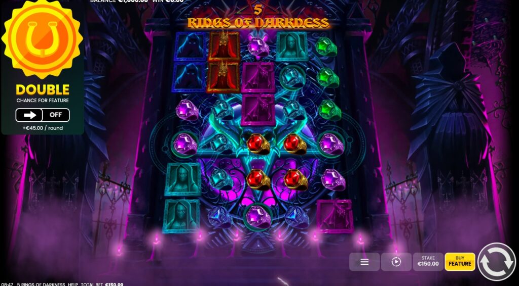5 Rings Of Darkness slot gameplay