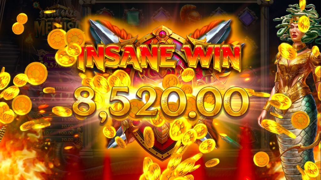 Stone Gaze Of Medusa huge slot win